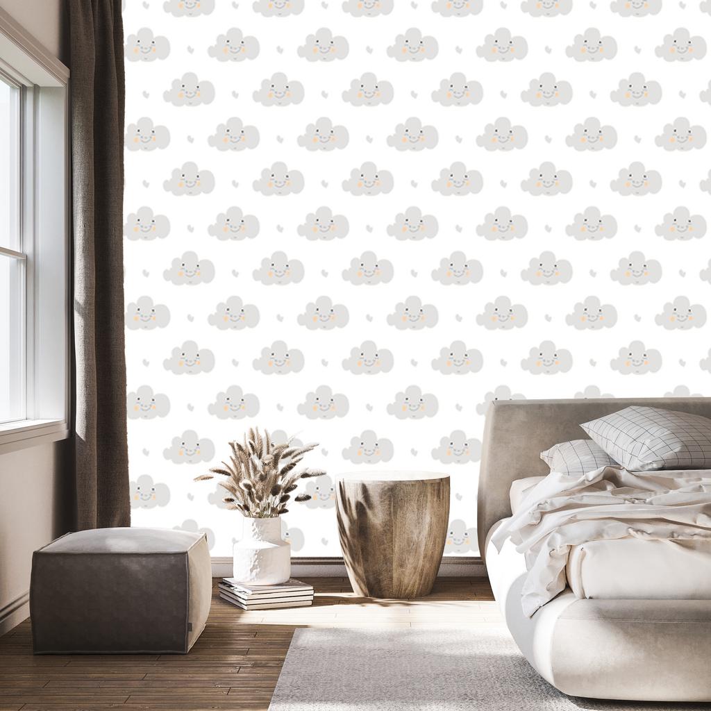 Charming Clouds Wallpaper for Living Room and Bedroom 50x1000