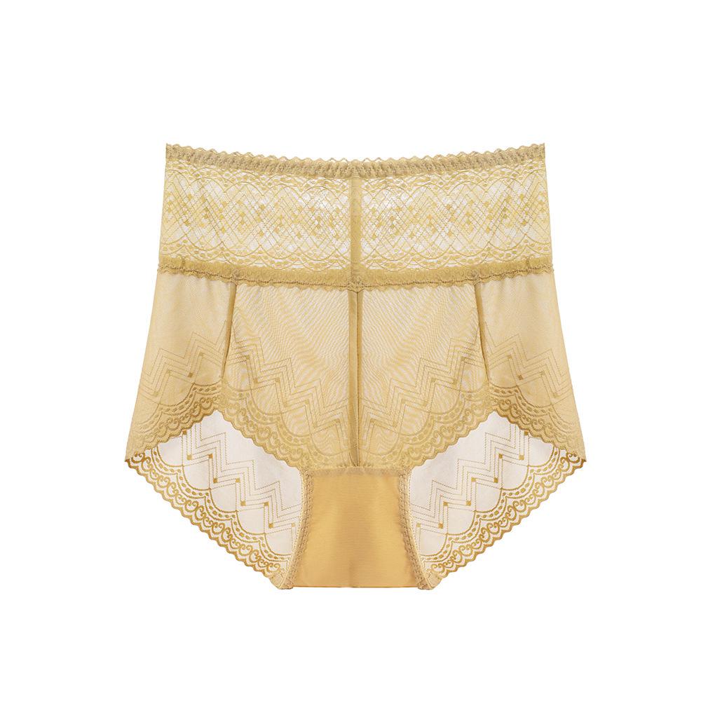 Кружевные трусики с высокой талией Xiaotianer 1015: Женский бесшовный живот и подтяжка бедер, сексуальный прозрачный дизайн