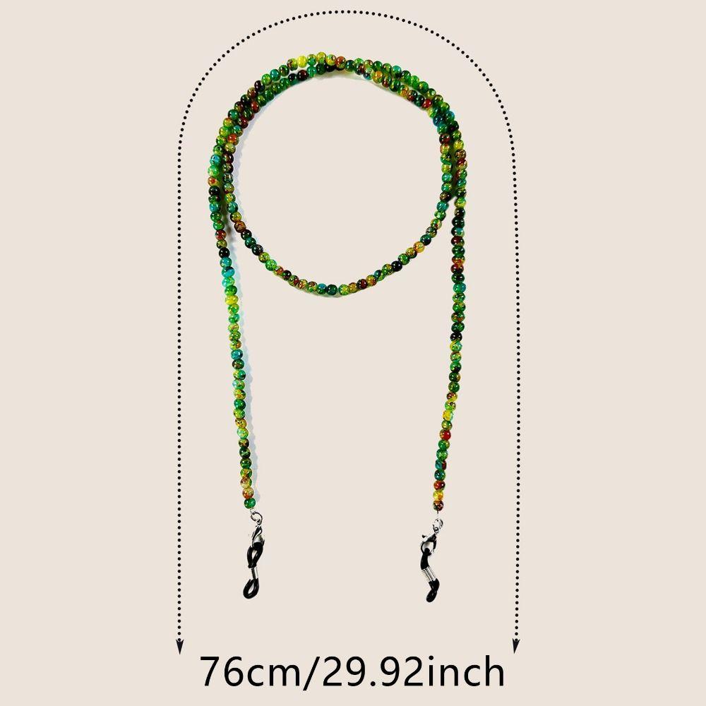 Handmade Beads Glasses Chain Colored Glass Beaded Eyeglasses Chain Glasses Hanging Rope Travel
