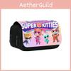 Двухъярусный пенал Superkitties для детей Мультяшные школьные принадлежности