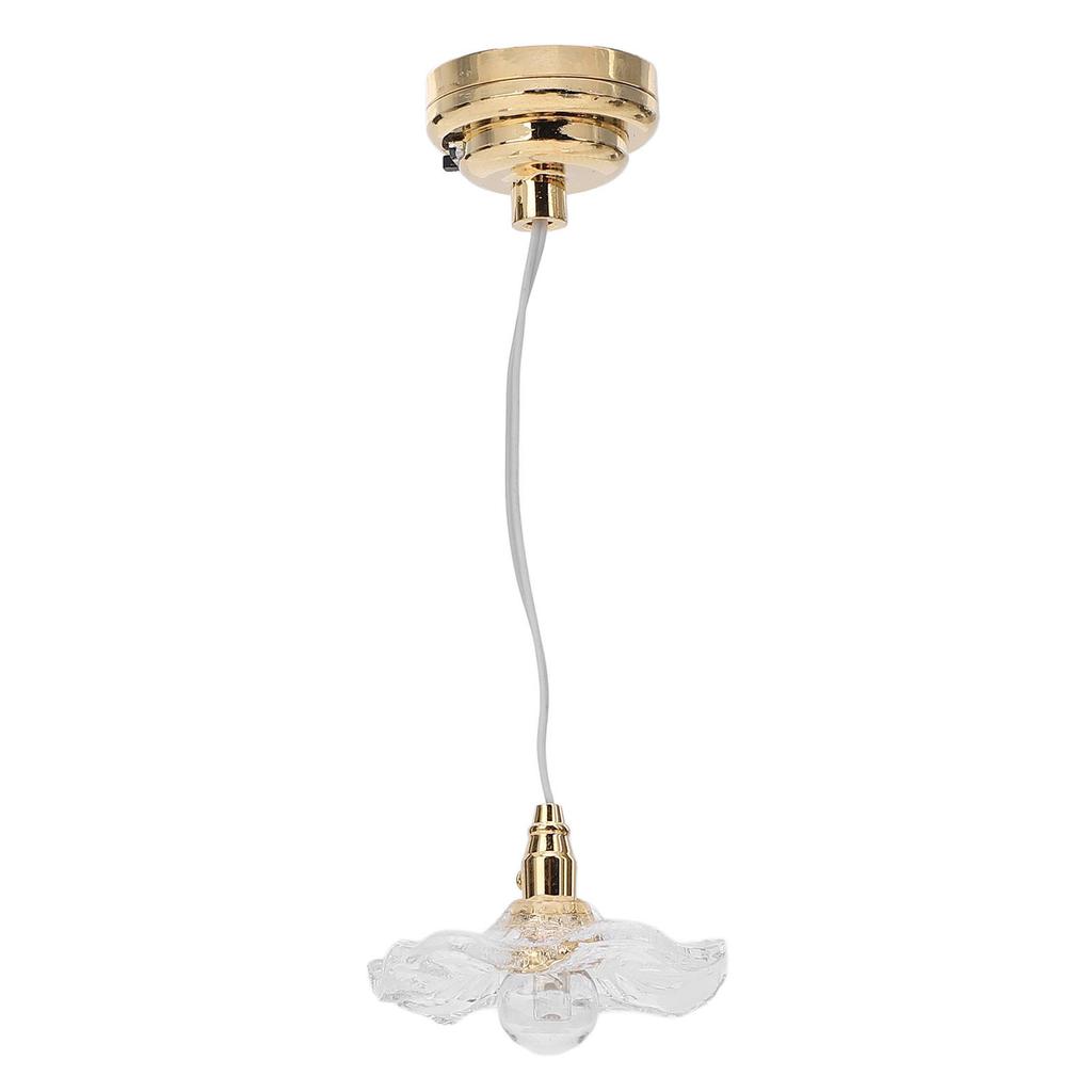 1:12 1:6 Миниатюрная кукольная потолочная лампа Реквизит для сцены Микро-декор Стеклянная круглая лампочка Мебель