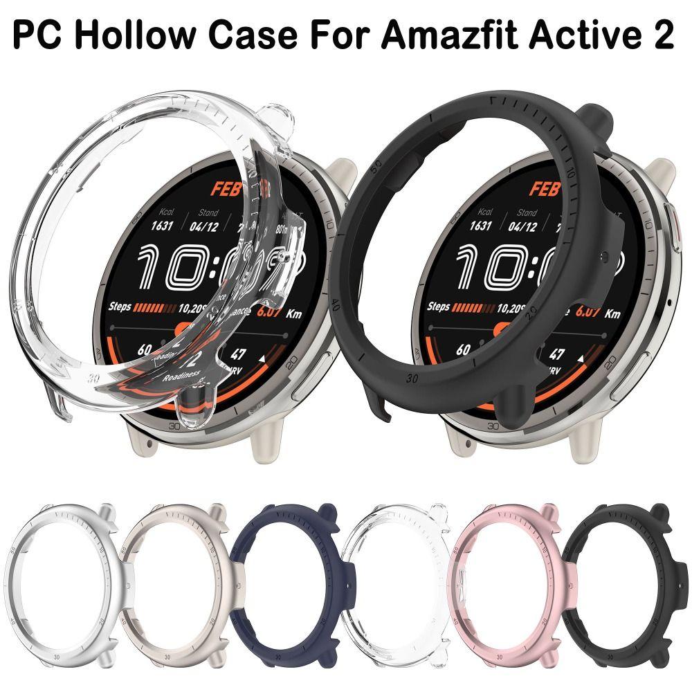 New PC Hollow Protective Case Bumper Anti-Scratch Edge Shell Hard Screen Frame for Amazfit Active 2 Smart Watch Accessories 7