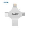 EAGET CF12 Флеш-накопитель USB 4-в-1 для iPhone, Android и ПК