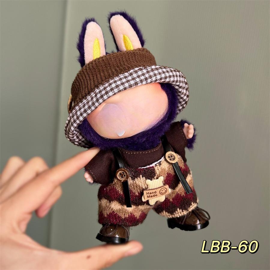 Подходит только для 17-сантиметровой тканевой куклы Лабубу, виниловых кукол, плюшевых игрушек и другой носимой одежды