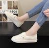 Модная женская повседневная обувь, прочные кроссовки из искусственной кожи, вулканизированная обувь, женские легкие туфли на плоской подошве с мягкой подошвой