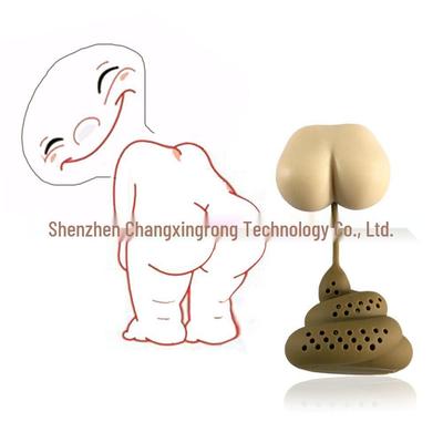 Силиконовый чайный инфузор: Трансграничный дизайн кляпа «какашка», сепаратор-сито и фильтр