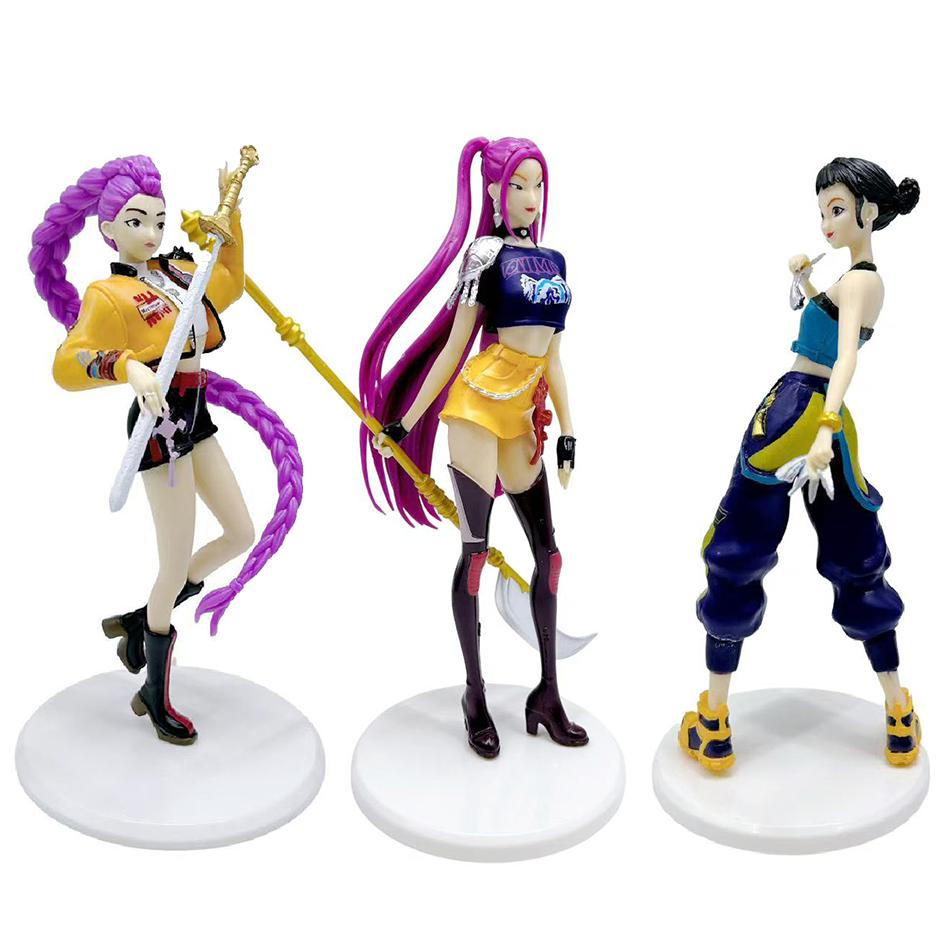 3 вида K-pop фигурок охотников на демонов K-pop фигурки охотников на демонов Фигурки Huntrix Игрушка Руми Мира Зои Сасси Фигурка Подарки для фанатов