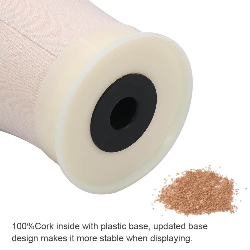 Голова блока из пробкового холста Голова манекена Голова парика Дисплей для укладки Голова манекена Холстовая голова