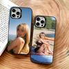 Чехол для телефона с актрисой Сабриной Карпентер для iPhone 17,16,15,14,13,12,11 Plus,Pro Max,XS,Цветной Серебряный Внутренний Чехол