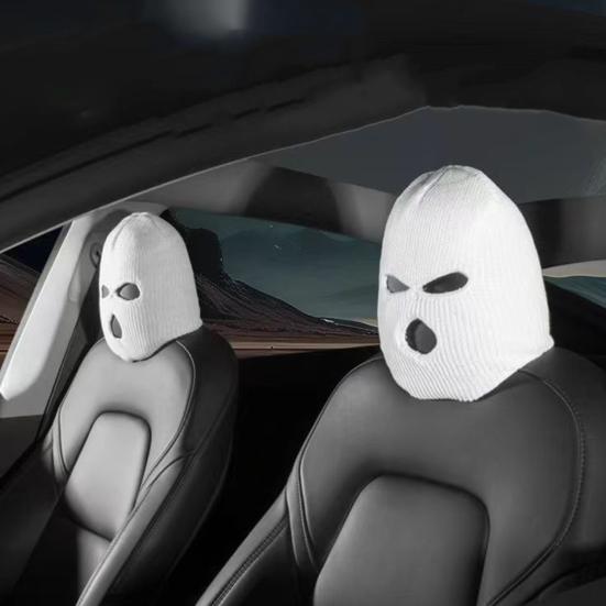 Car Headrest Cover Wear Resistant High Elasticity Easy To Install Wrap Protection Personalized Funny Car Seat Head Cover