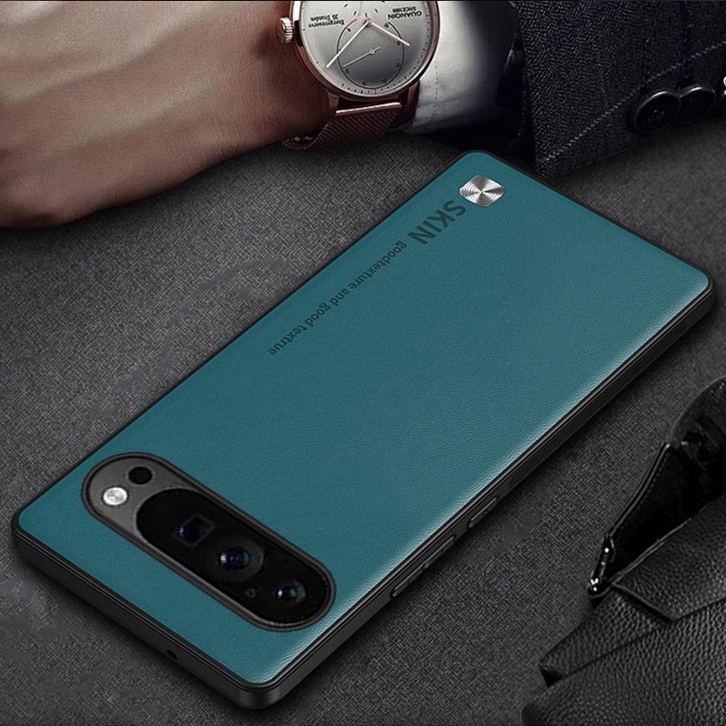 Простой модный кожаный чехол для телефона для Google Pixel 6 6A 7 7A 7 Pro 8 8A 9 Pro XL 9A Противоударная тонкая задняя крышка для чехлов Pixel 9