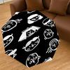 1PC faces pattern Umbrella-8-Rib Reinforced Portable Folding Travel Suitable for All Seasons Outdoor Daily Use-J319
