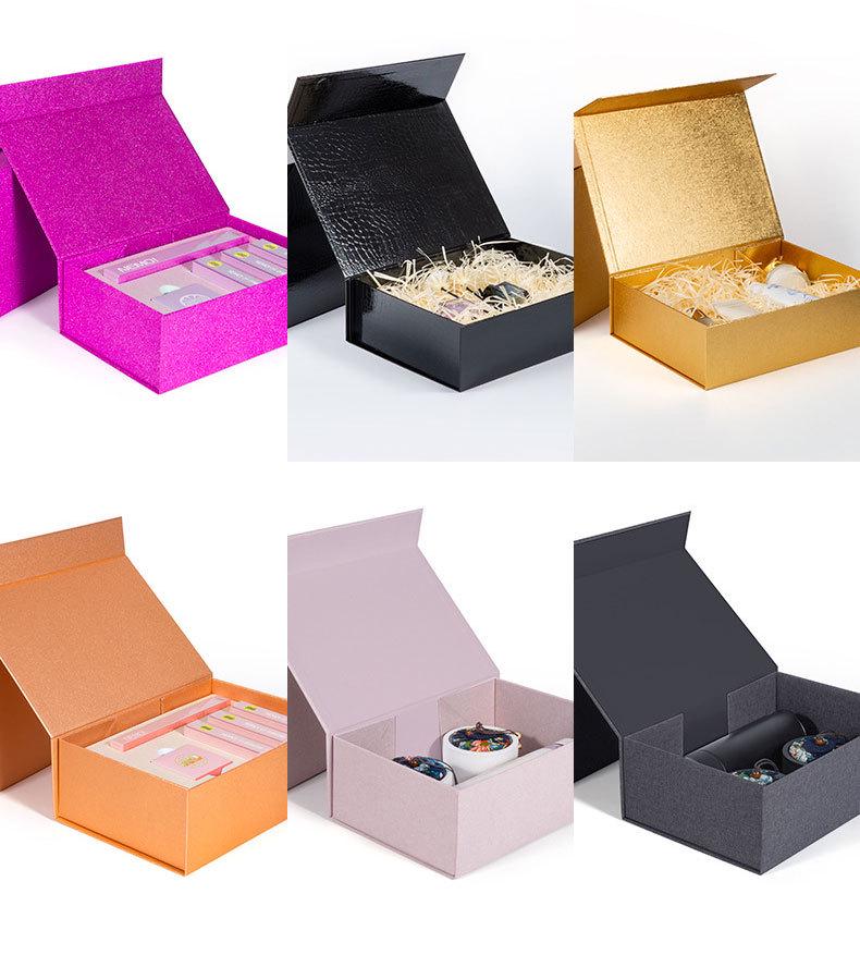 High-End Lipstick Gift Box - One-Piece Folding Laser Packaging, Magnetic Closure.