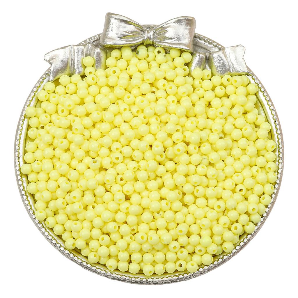 Бусины для браслета ручной работы 3/4 мм акриловые однотонные круглые бусины бусины ручная работа бусины для браслета россыпью бусины ювелирные аксессуары