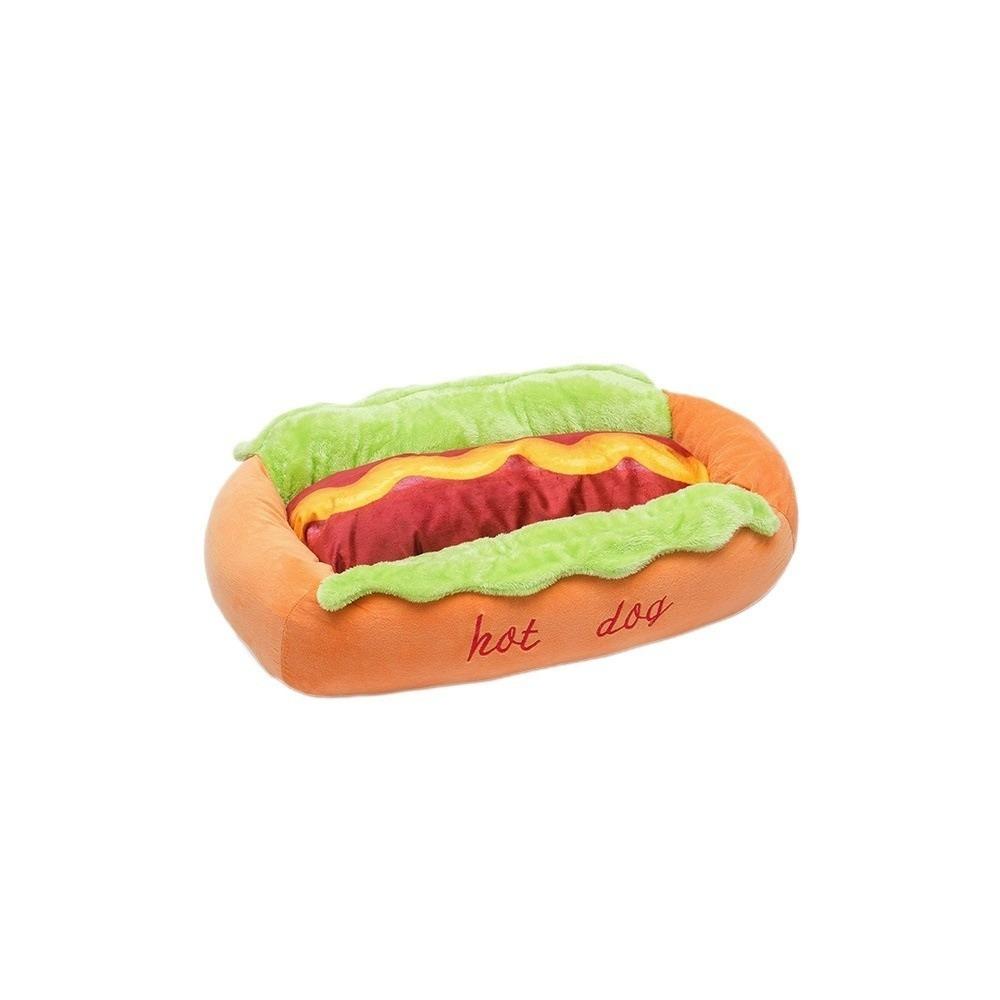 Soft Plush Sausage Dog Nest with Mat Dog Sleeping Pad Creative Dog Kennel for Cats and Dogs