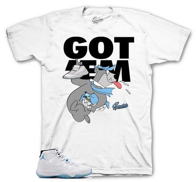 Shirts To Match Retro 11 Legend Blue Columbia - Finessed Sneaker Tees
