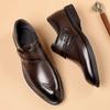 Italian Casual Leather Shoes Men's Lace Up Oxford Shoes Outdoor Formal Dress Footwear Handmade Business Shoes Elegantes Loafers