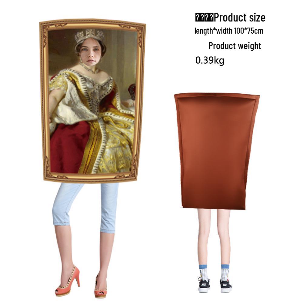 Костюм на Хэллоуин Мона Лиза Комбинезон для школьных выступлений