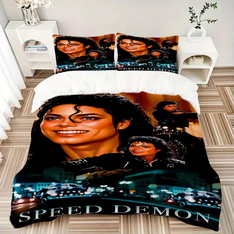 Michael Jackson'S Demon Print 3Pcs Bedding Setduvet Cover With 2 Bedropillowcase Home Birthday Gift
