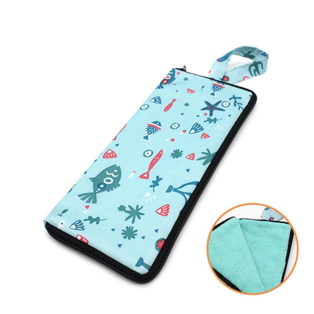 Набор из 2 водонепроницаемых многоразовых сумок для хранения мокрых зонтов с молнией, быстросохнущих, для путешествий и повседневного использования