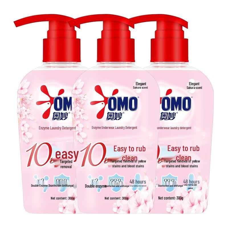 Стиральный порошок Omo для женского белья, антибактериальный и удаляющий пятна