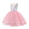 Unicorn Tutu Dress Kids Princess Costume Halloween Carnival Tutu Skirt Girls 130cm Pink 7-8 Years Cotton Holiday Party Dress AmzBarley®