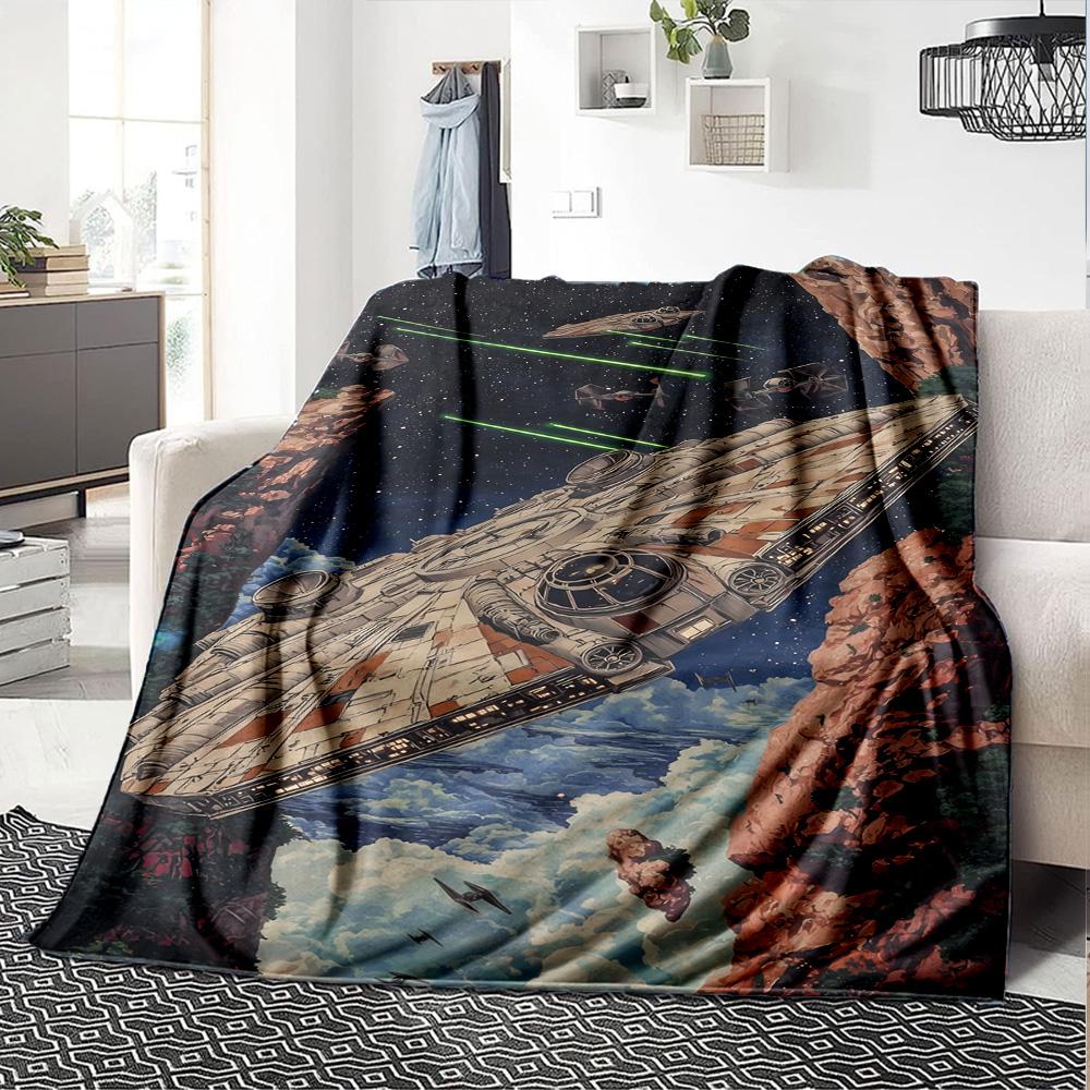 Star Wars Blanket Warmthful Decor Great for Seaside Office Chair Couch for All Seasons Modern Birthday Christmas Gift Blanket