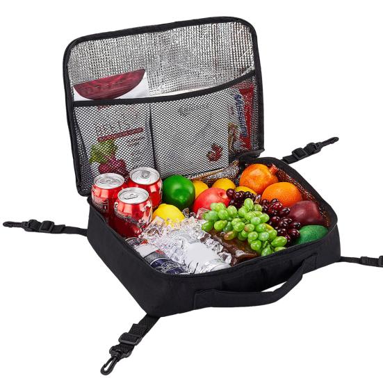 Сумка-холодильник для падлборда, водонепроницаемая, изолированная, палубная сумка для SUP, каяка, с сетчатым карманом на молнии и 4 ремнями-зажимами для аксессуаров для падлборда, SUP, каяка