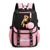 Anime Cute Cartoon K-Pop Printed Backpack Schoolbag for Teenager Student Girl Boy Bookbag Large Capacity Waterproof Travel Bag Kid Gift Rucksak