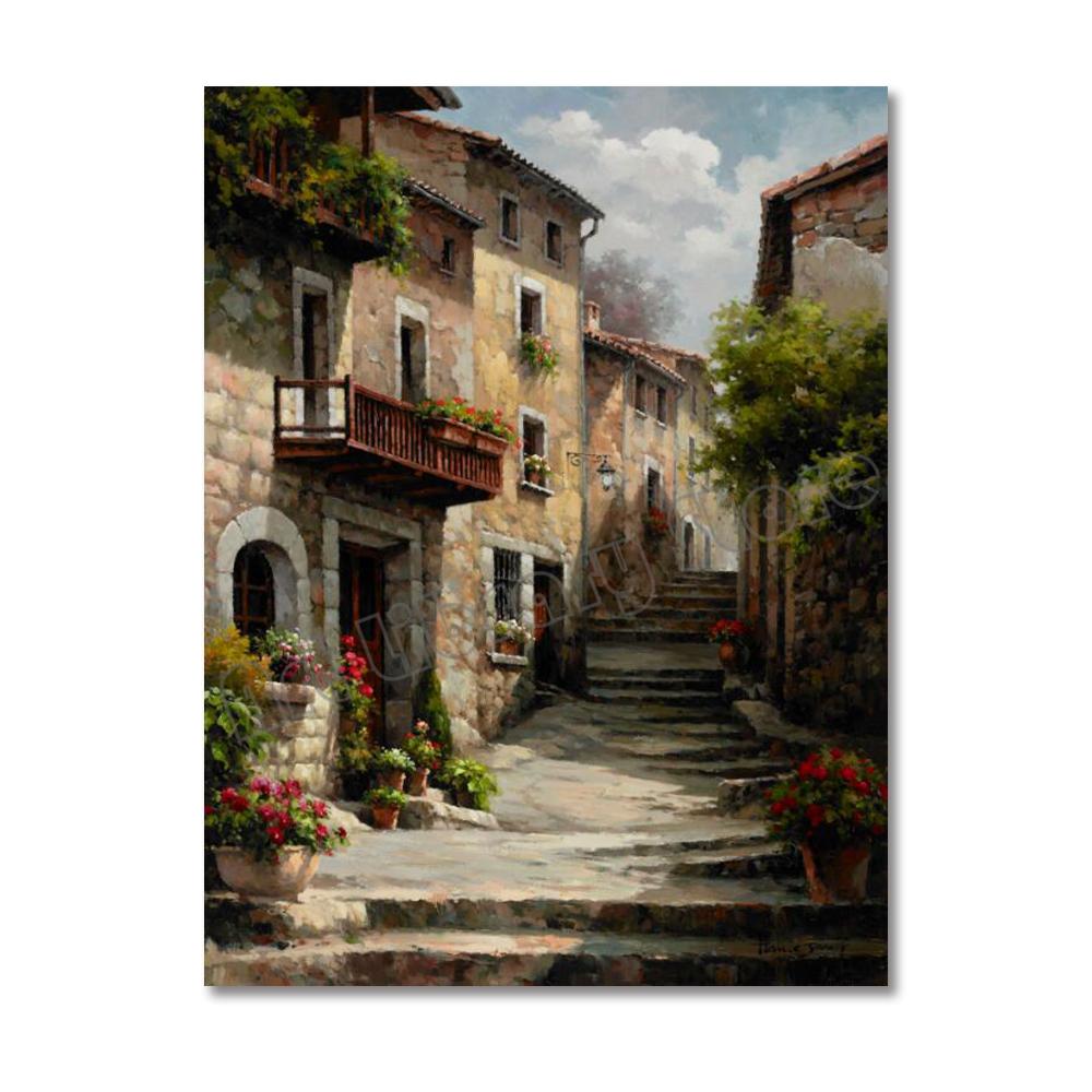 Известные произведения искусства, классическая Европа, улица, Венеция, пейзаж, постер, кафе, сад, холст, живопись, настенные художественные фотографии, декор для дома и комнаты