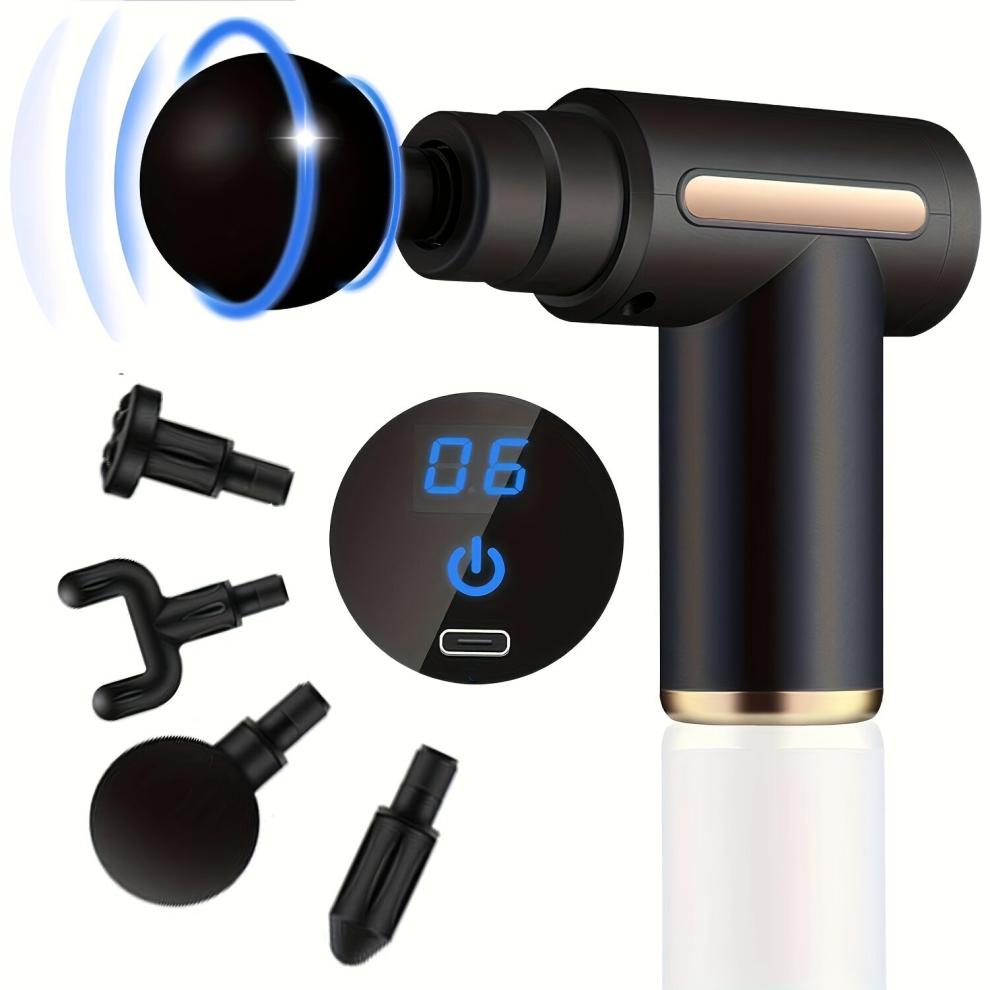 1pc Fascia Gun Muscle Massage Gun Deep Tissue Muscle Handheld Percussion Massager For Body Back And Neck Pain Ultra Compact Powered By High Torque Fat