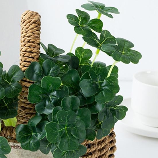 Искусственный цветок, не засохший фон, украшение, долговечный креативный искусственный цветок с четырьмя листьями, декор для вечеринки