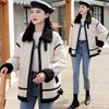Jacket Women's Fall and Winter Short Loose Padded Thickened Warm Jacket Versatile Comfortable Casual High Collar Jacket