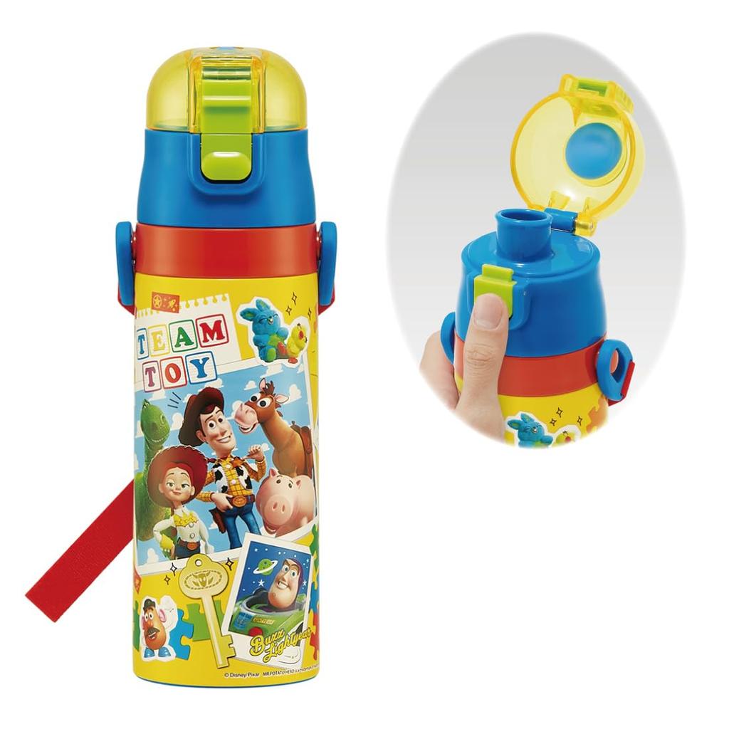 Skater Stainless Steel Water Bottle Direct Drinking 470ml Disney Toy Story 24 Lightweight Type Cold Storage Waterbottle Sports Bottle Cute Kids
