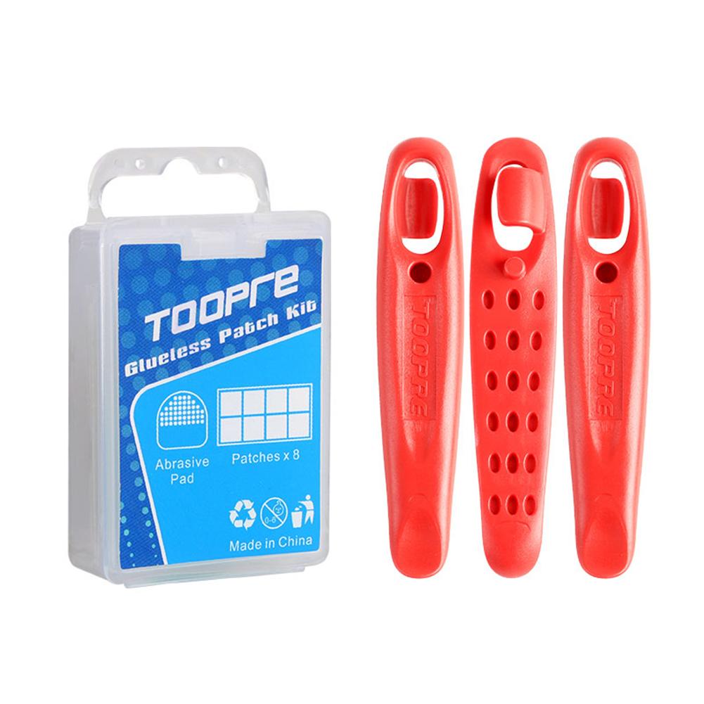 Bike Tire Repair Tool Kit Cycling Puncture Tools Biking Rubber Patch Piece Lever Sets Portable Dustproof Cycling Parts