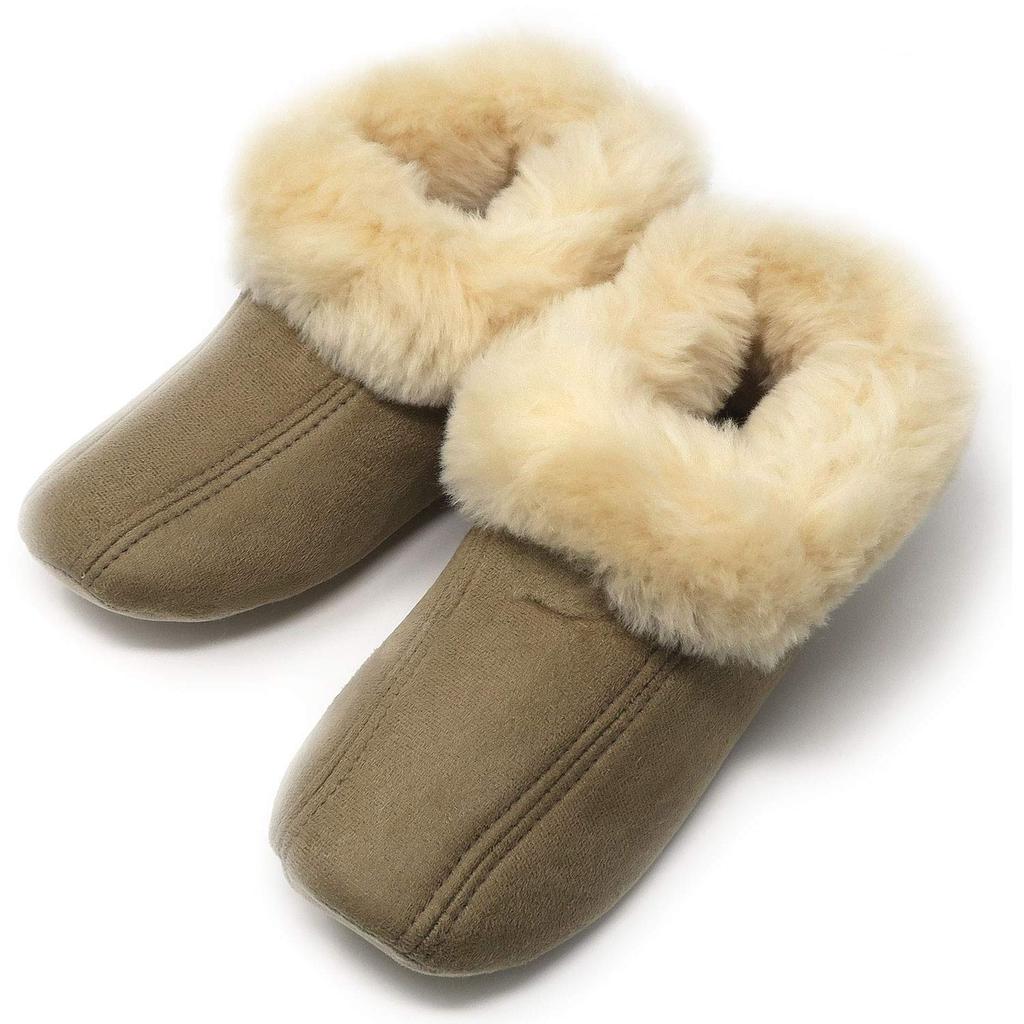 Warm Natural Wool Room Boot Size E808 Shoes, Style, Beige, M, Approx. 23.0-25.0cm,