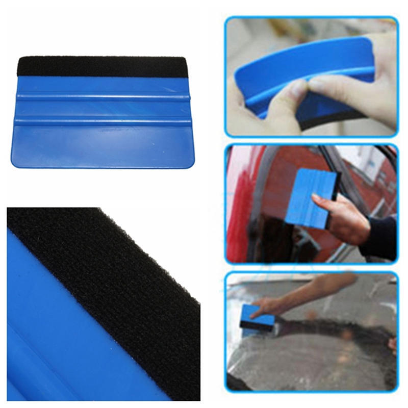 Vinyl Plastic Wrap Applicator Car Squeegee Decal Soft Felt Edge Scraper Tool