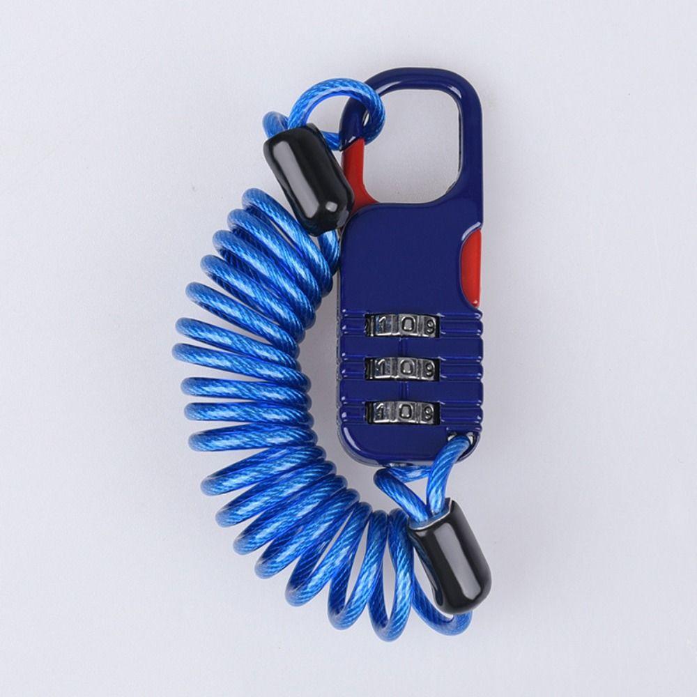 Zinc Aluminum Alloy Digit Password Combination Lock Anti Theft Helmet Lock  Motorcycle