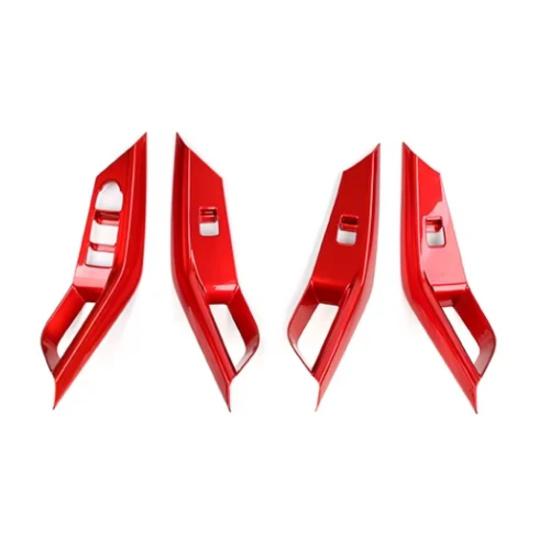 For Chevrolet Equinox 2025 2026 Carbon Fiber Window Button Frame Cover Trim Automotive Interior Accessories LHD