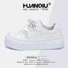 Global Platform White Shoes Women's Spring ZHQ5915 New Popular Versatile and Lightweight Student Shoes Women's Board Shoes