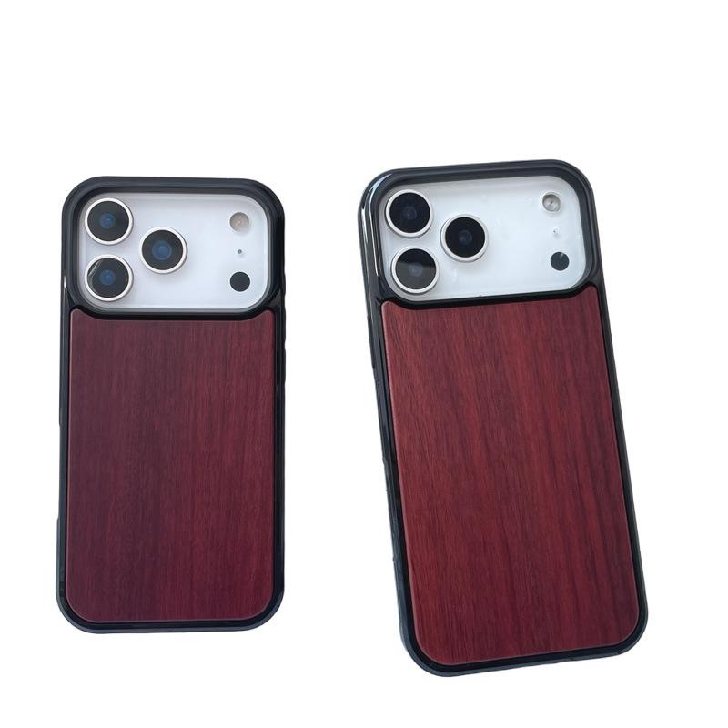 Высококачественный черный эбеновый деревянный чехол для iPhone 17 Air/Pro Max