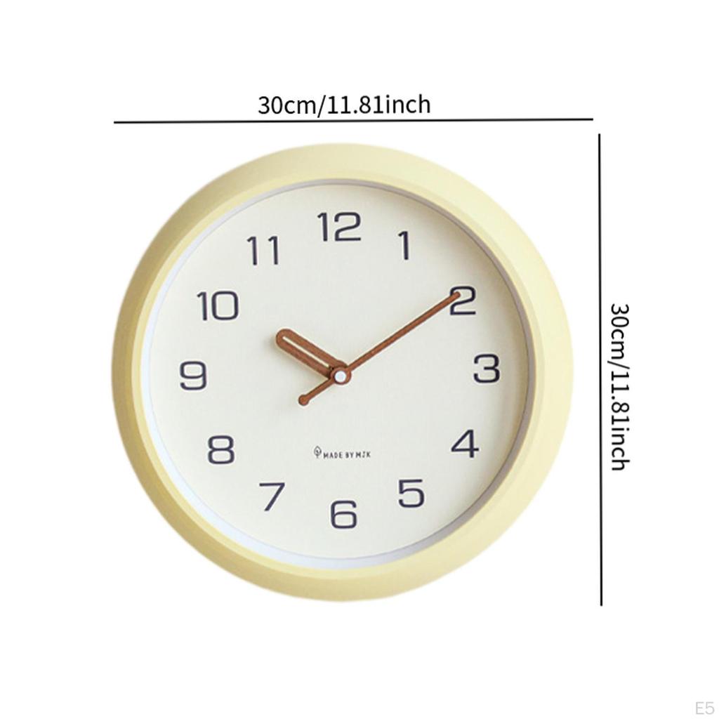 Round Wall Clock ,Modern, Quiet, Decoration, Unique, Hanging Clock, Timepiece for Living Room Indoor