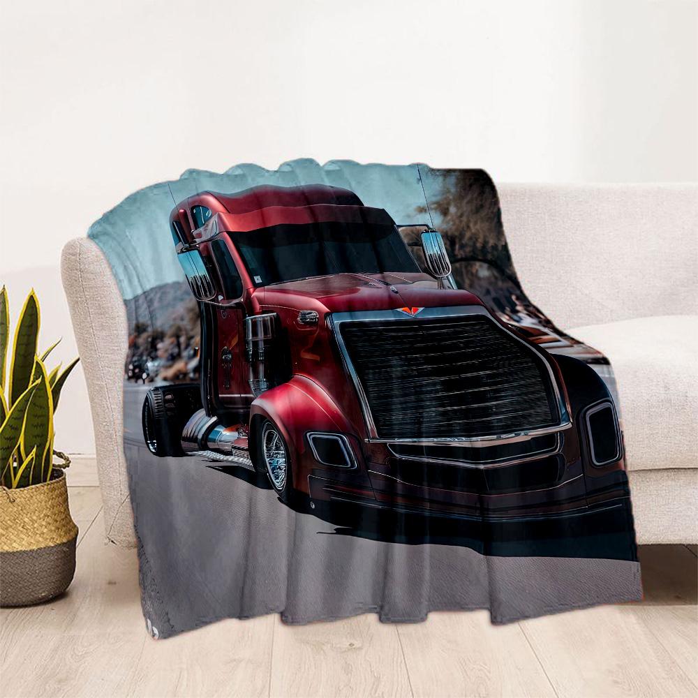 Kw Heavy Trucks Blanket Durable Comfort Great For Livingroom Bedding Office Chair Four Seasons Multipurpose Modern Style