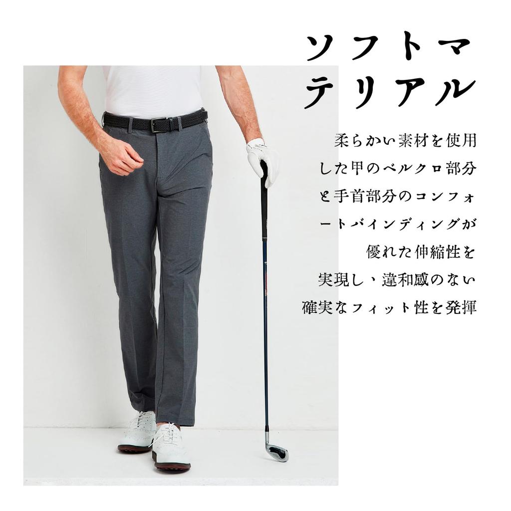 Перчатки для гольфа Right Left All Golf Fiber Sweat 6 шт. Серые 23 для левых мужчин, перчатки для рук, для рук, непогода, нескользящие, мягкие, ткань, подходят, на липучке, профилактика,