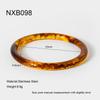 Best-selling vintage versatile gradient multicolor resin bracelet, high-end layered bracelet for women
