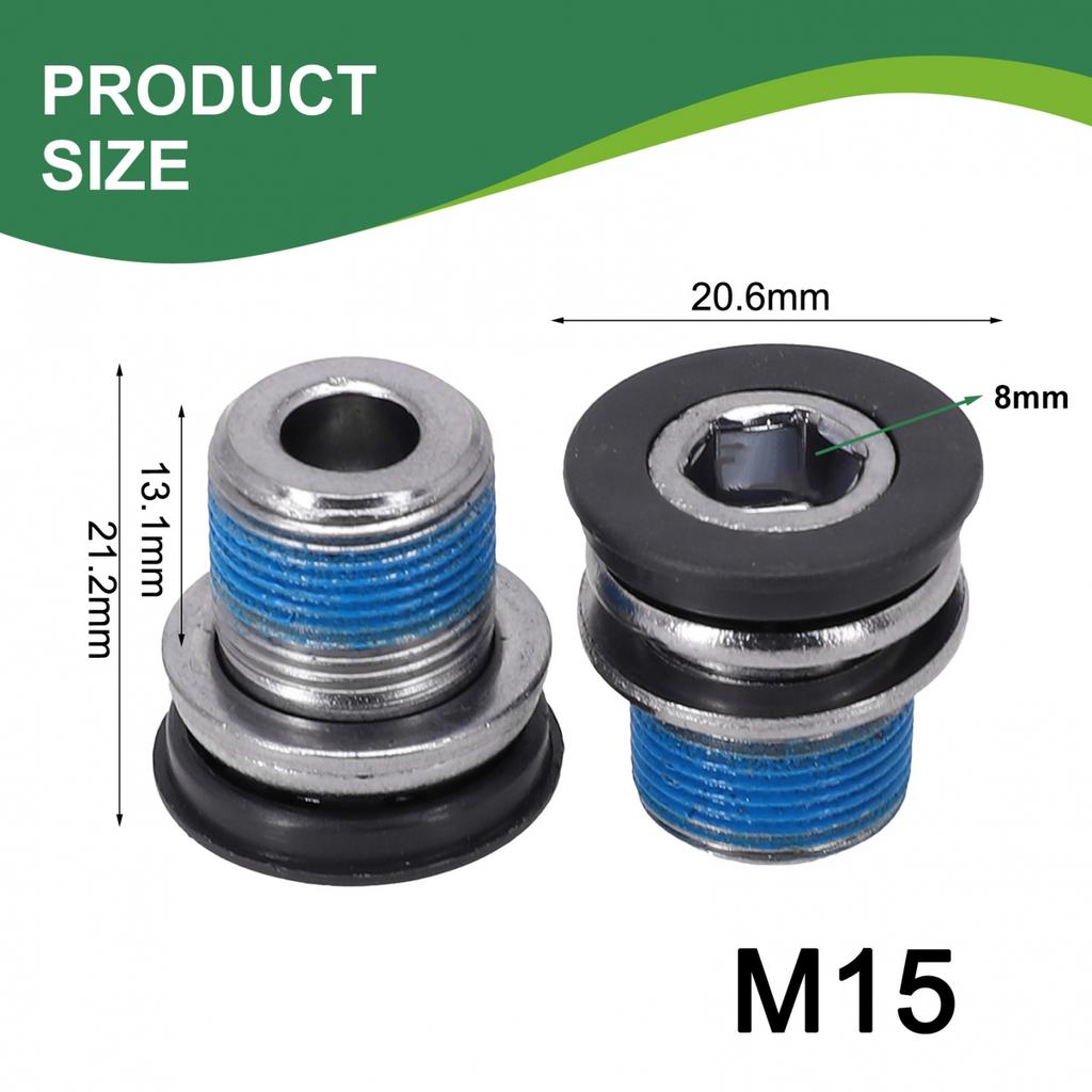 Cranksets 2*screw Cycling E-Bike M15 Electro Silvering