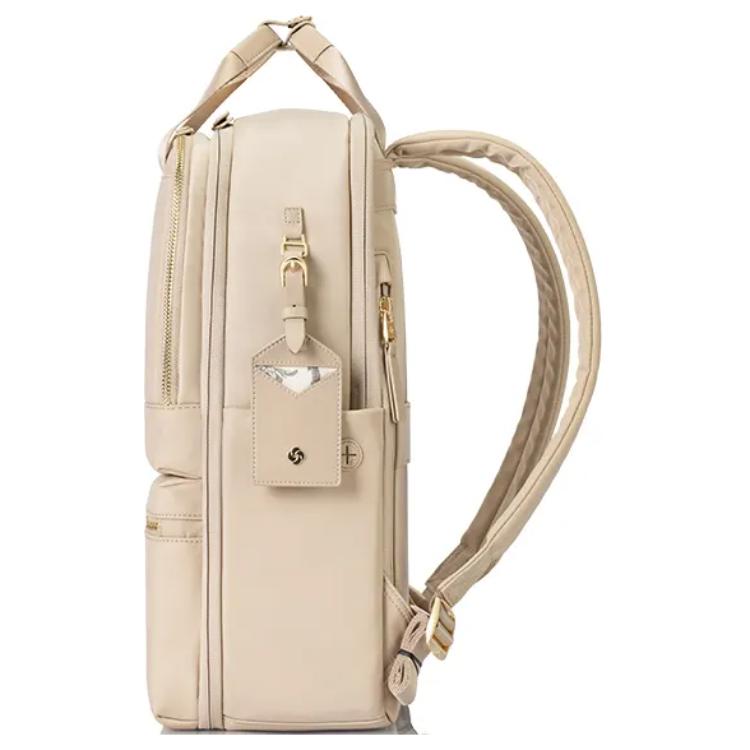 Samsonite X V&A Collaboration Aquarius Minimalist Large Capacity Portable Zipper Closure Fabric Backpack Unisex backpack Ivory NO0-35006