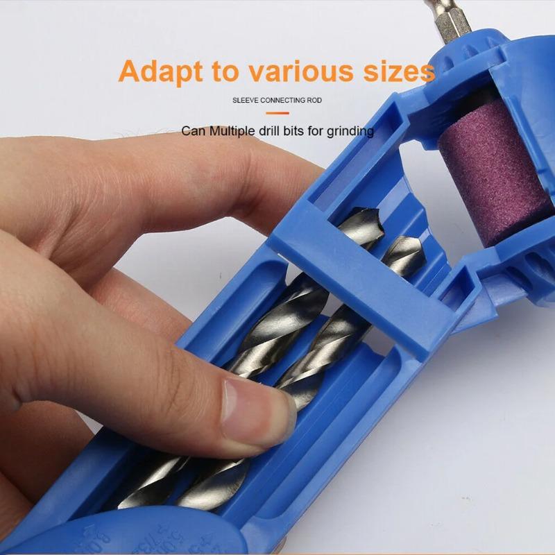 1pc Portable Drill Bit Sharpener with Grinding Wheel Corundum Grinding Wheel Bit Tool Drill Bit Sharpening Machine Grinder Polishing