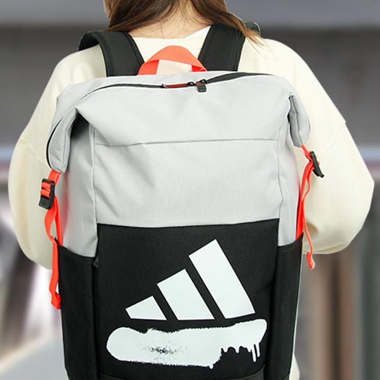 adidas 4смте Бп Графика Тренировочный Спортивный Рюкзак Большой Вместимости Мужские Рюкзаки Черный Белый FM6890