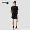 SAUCONY Мужская сетчатая футболка с коротким рукавом из шерсти мериноса